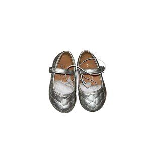 Rampage Girls Sliver Casual Dress Holiday School Ballet Flats Shoes Size 5